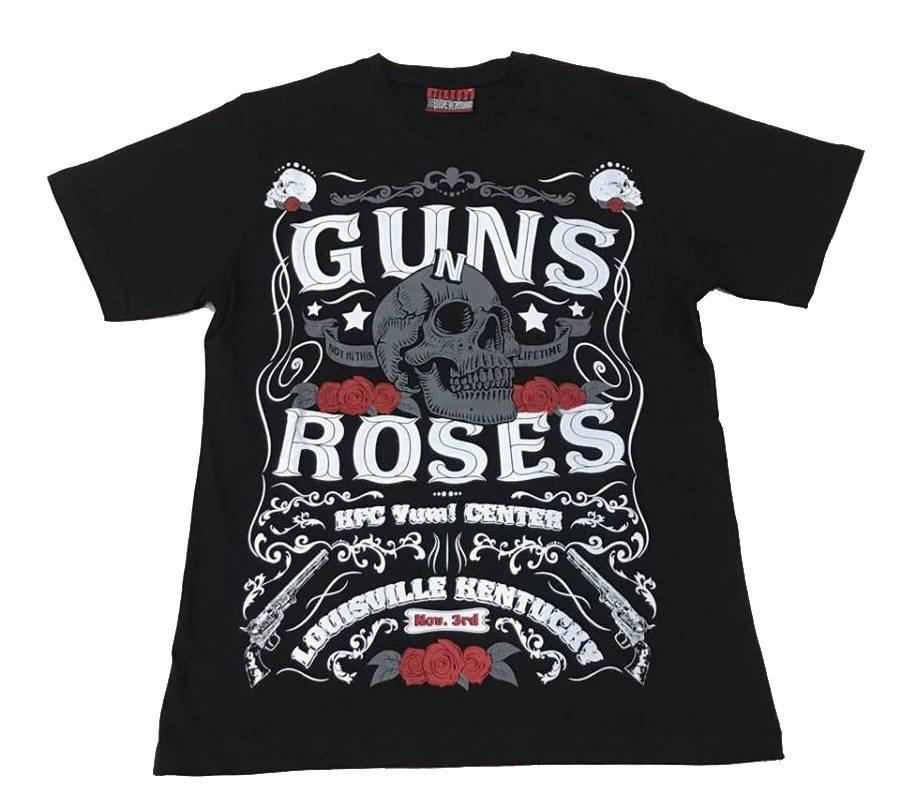 Men's T-Shirt Rock Band Round neck Regular Fit Cotton Guns N' Roses Not in This Life Time